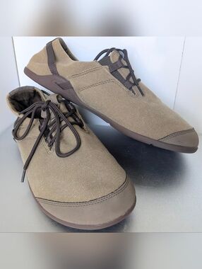 Xero Shoes Ipari Hana Mens 11 Minimalist Barefoot Canvas Shoes Beige Zero Drop